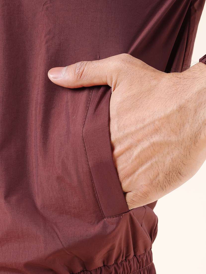 men color block long sleeve windcheater jacket - 22218431 -  Standard Image - 4