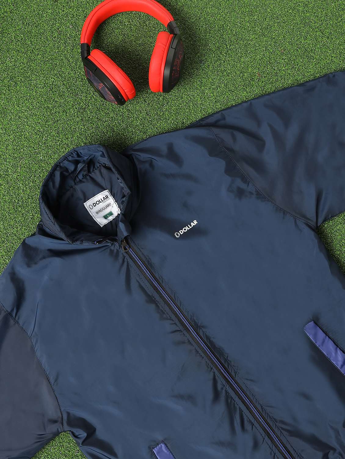 men solid long sleeve windcheater bomber jacket - 22218441 -  Standard Image - 4