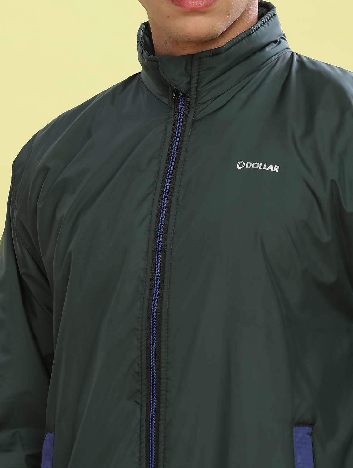 men solid long sleeve windcheater bomber jacket - 22218442 -  Standard Image - 4