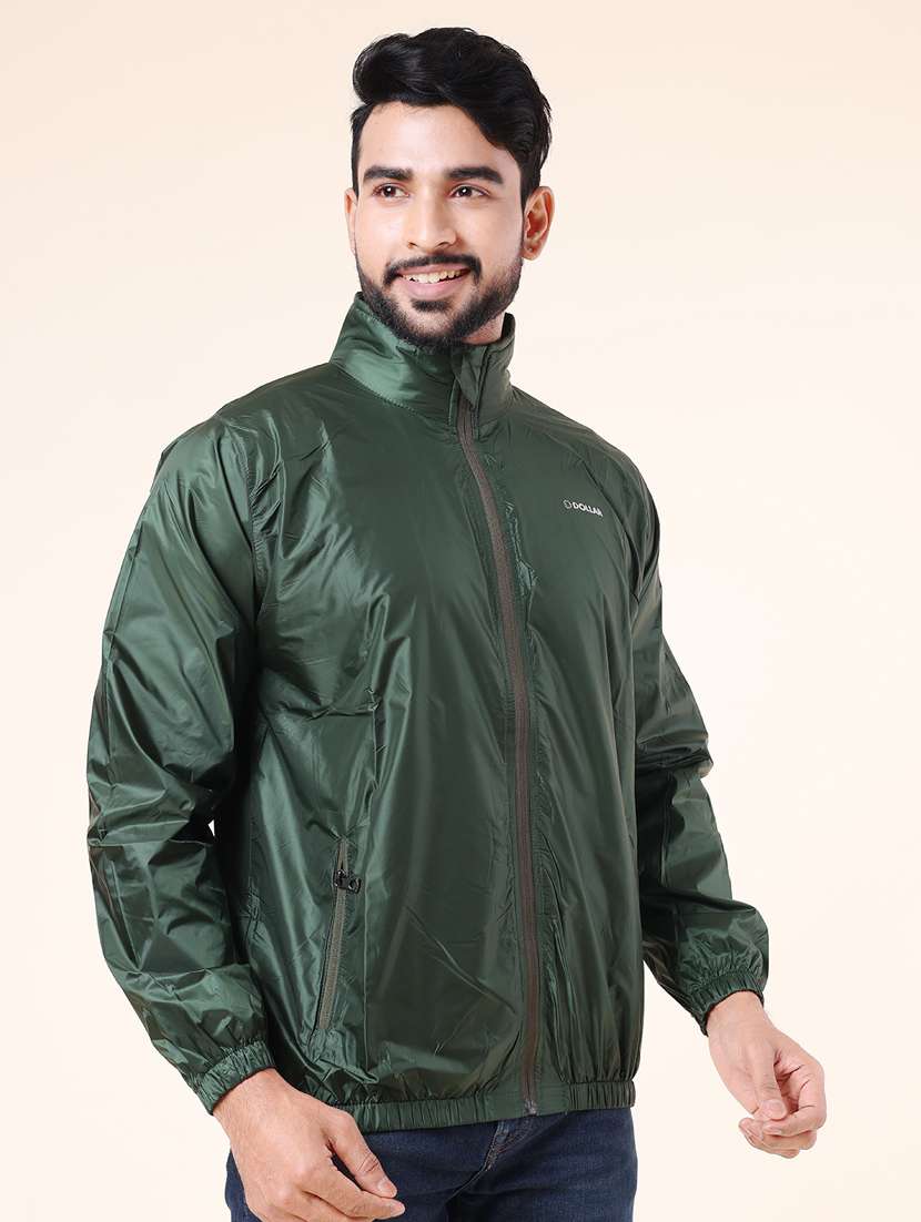 men solid long sleeve windheater bomber jacket - 22218449 -  Standard Image - 1