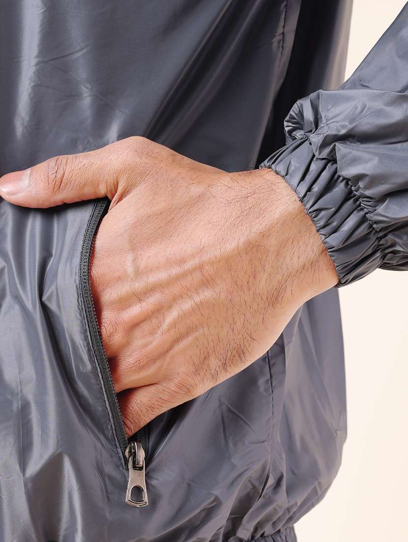 men solid long sleeve windheater bomber jacket - 22218450 -  Standard Image - 4