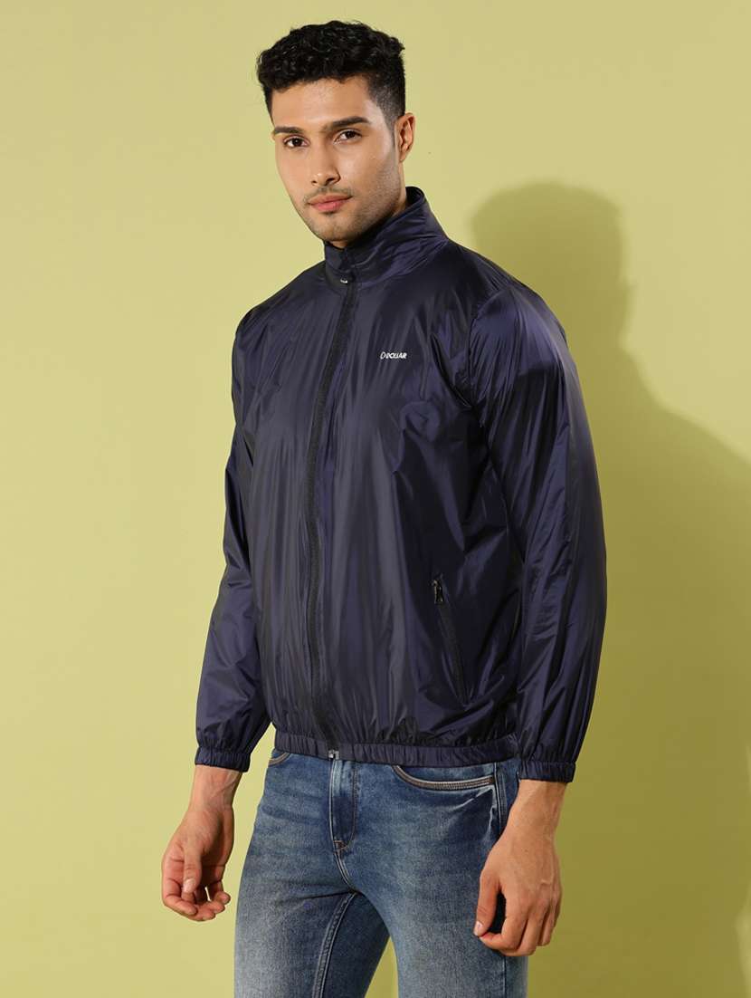 men solid long sleeve windheater bomber jacket - 22218451 -  Standard Image - 1