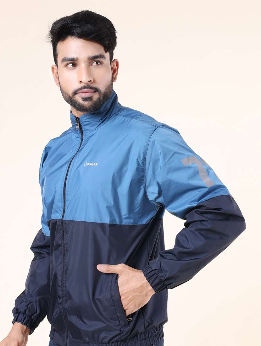 men color block long sleeve bomber jacket - 22218456 -  Standard Image - 1