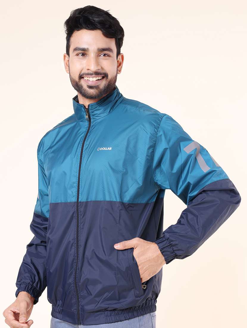 men color block long sleeve bomber jacket - 22218458 -  Standard Image - 1