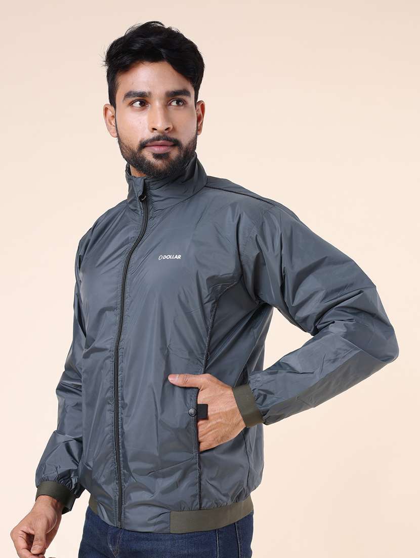 men solid long sleeve bomber jacket - 22218463 -  Standard Image - 1