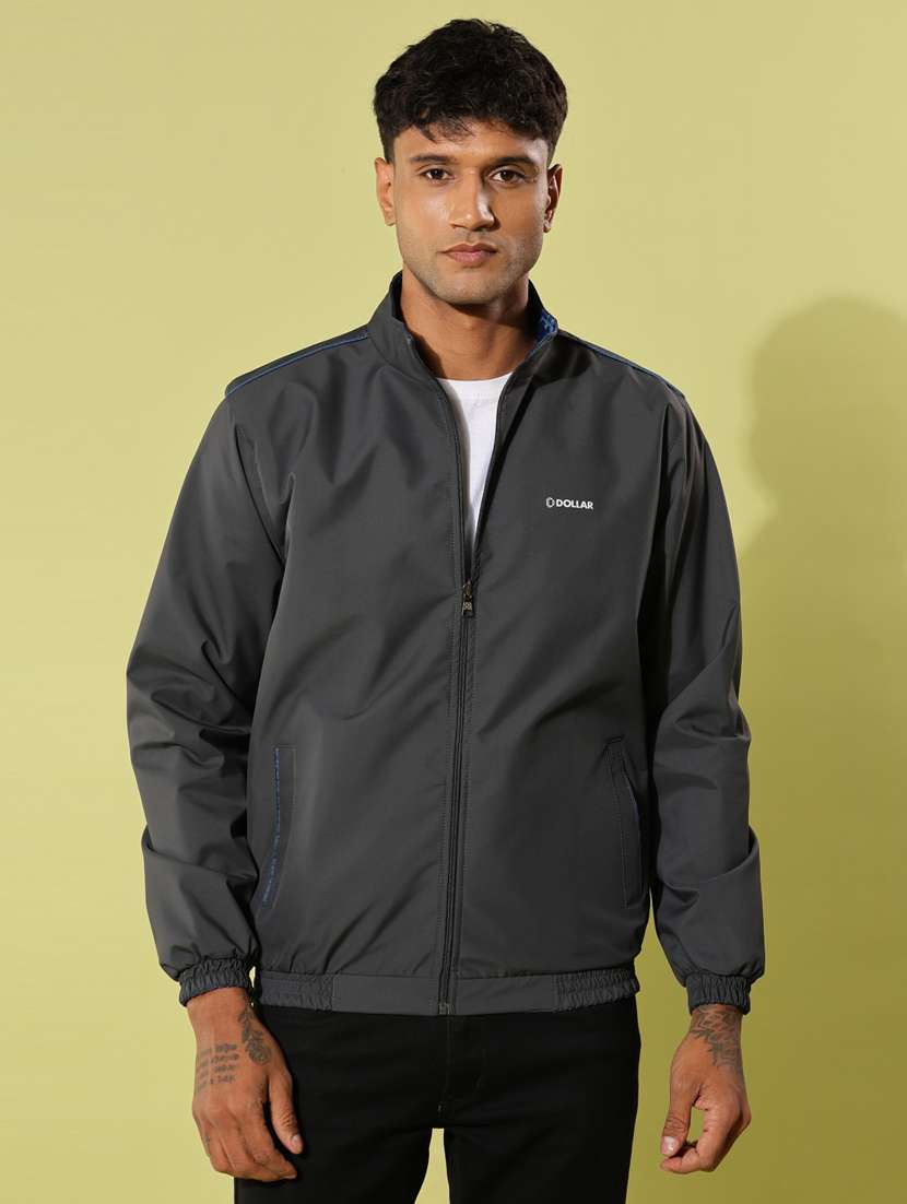 men solid long sleeve reversible bomber jacket - 22218467 -  Standard Image - 1