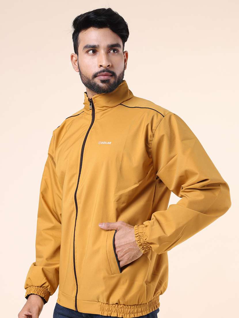 men solid long sleeve windcheater jacket - 22218469 -  Standard Image - 1