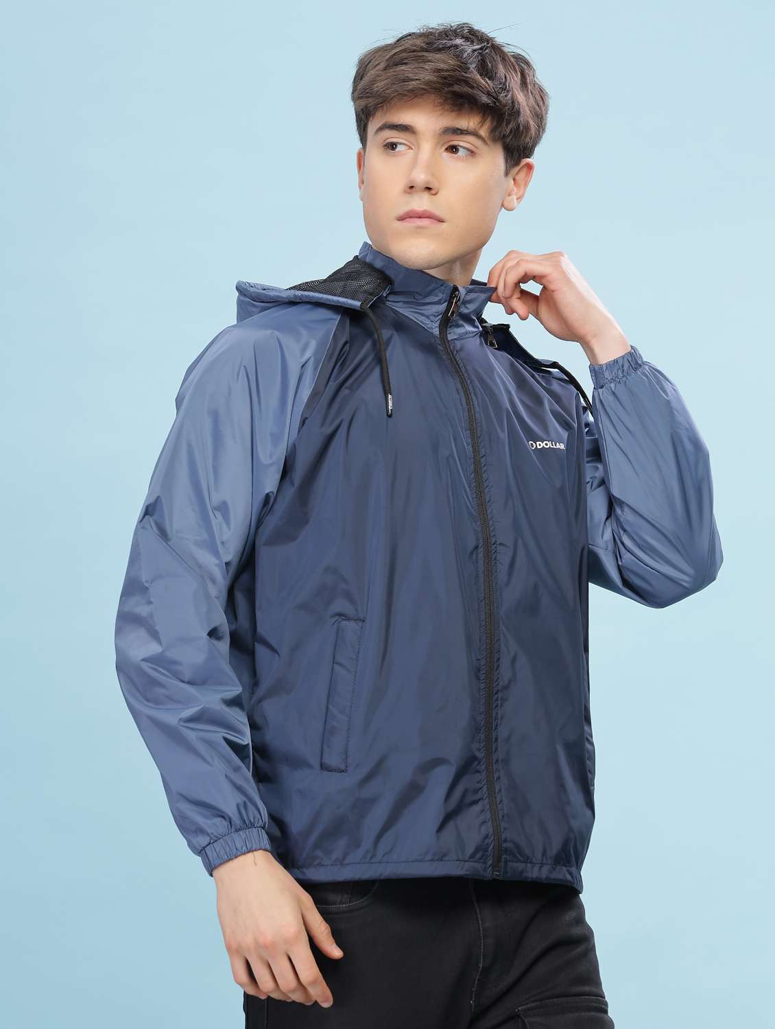 men color block long sleeve bomber jacket - 22218484 -  Standard Image - 1