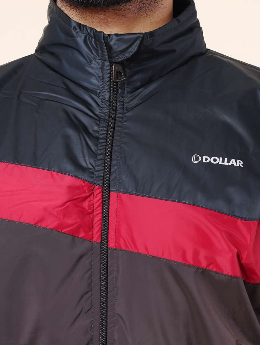 men color block long sleeve bomber jacket - 22218491 -  Standard Image - 4