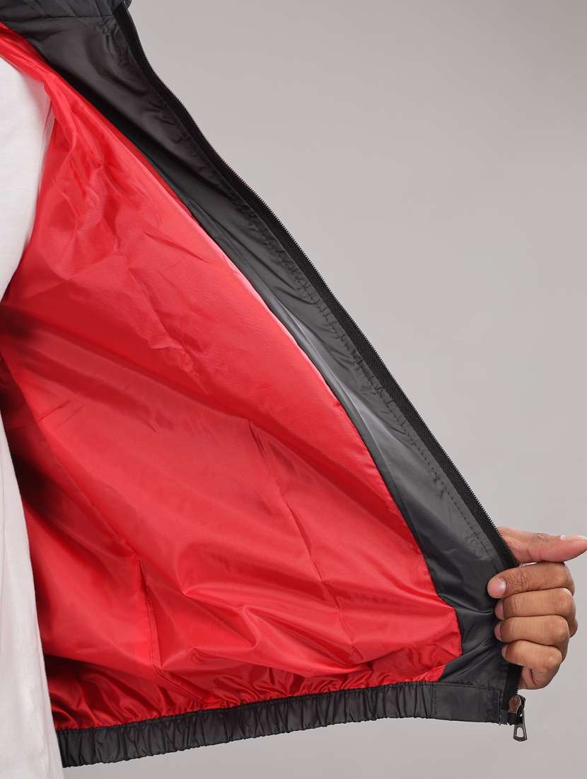 men solid long sleeve windcheater jacket - 22218494 -  Standard Image - 4