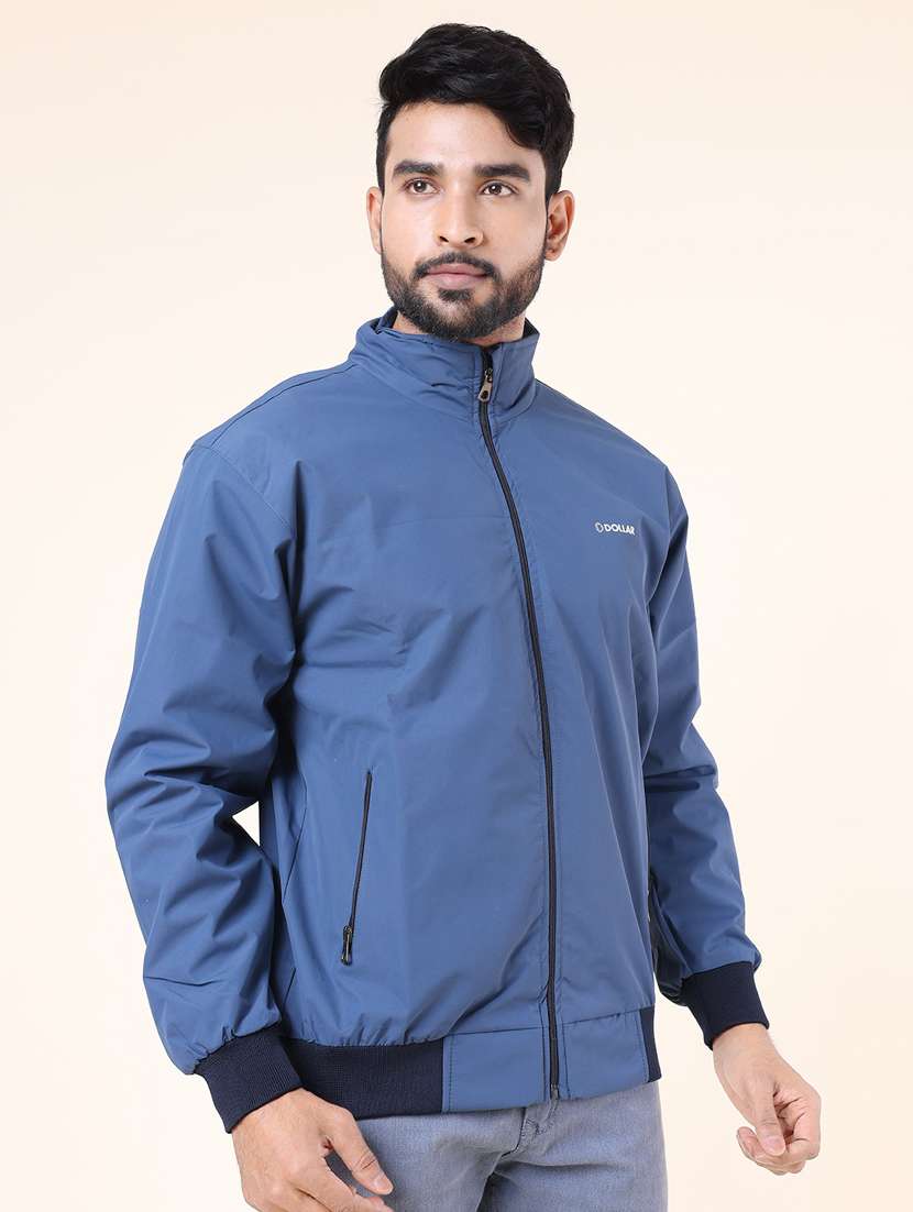 men solid long sleeve bomber jacket - 22218497 -  Standard Image - 1