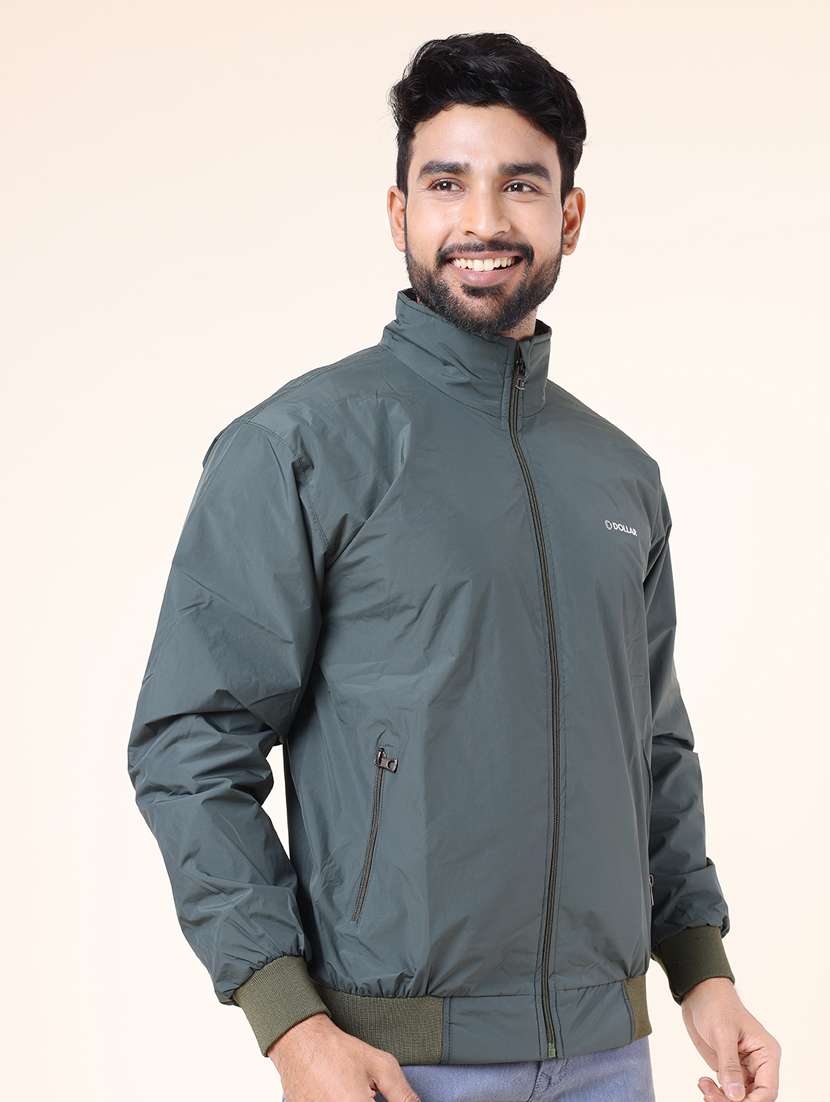 men solid long sleeve bomber jacket - 22218498 -  Standard Image - 1