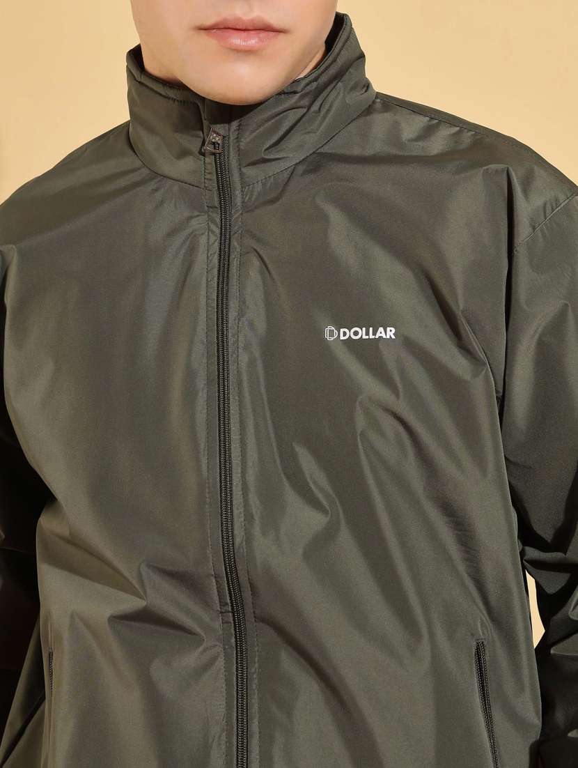 men solid long sleeve bomber jacket - 22218500 -  Standard Image - 4