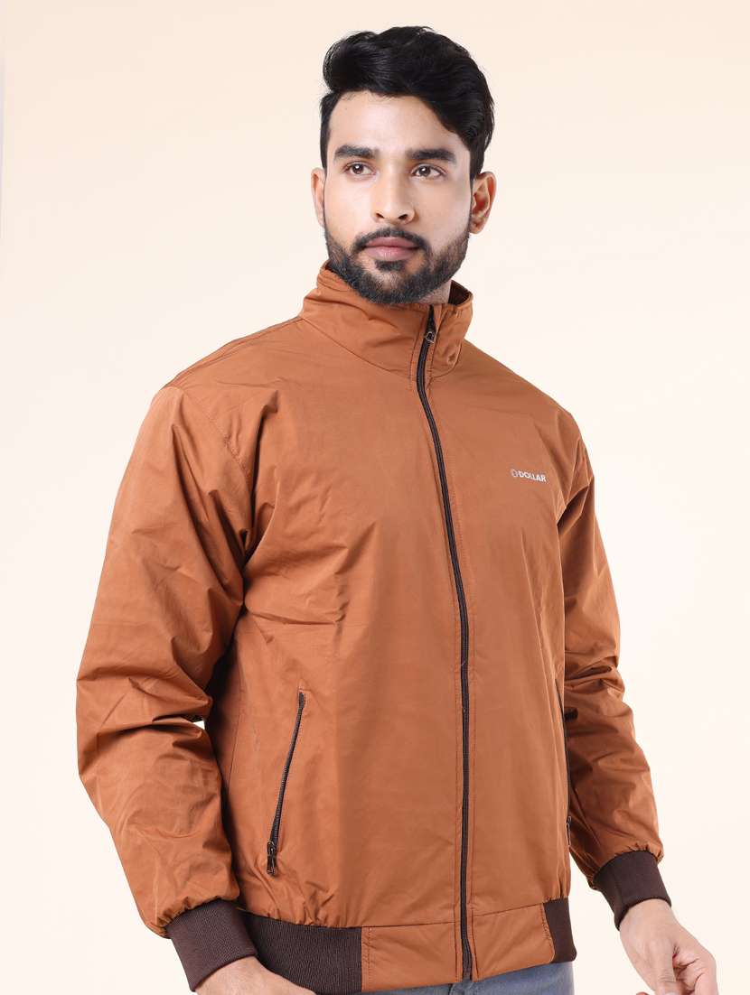 men solid long sleeve bomber jacket - 22218501 -  Standard Image - 1