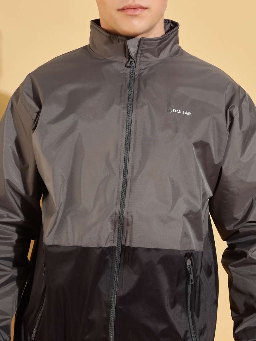 men color block long sleeve windcheater jacket - 22218504 -  Standard Image - 4