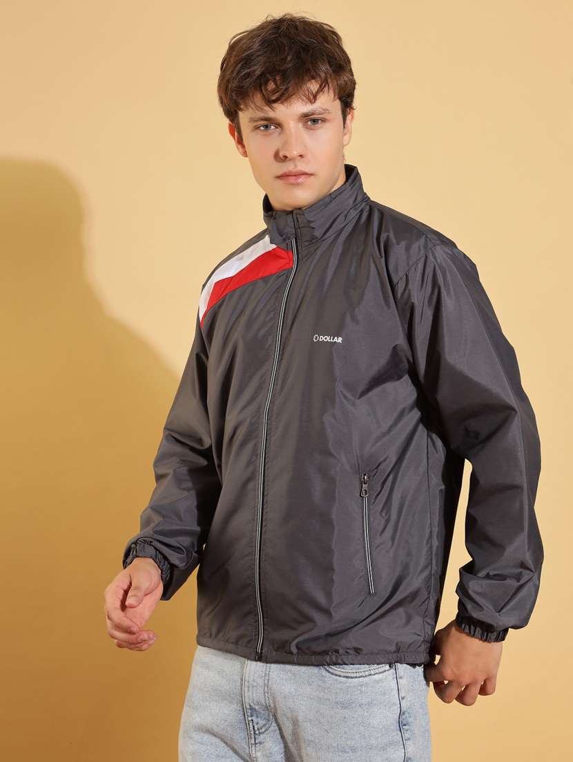 men color block long sleeve bomber jacket - 22218529 -  Standard Image - 1