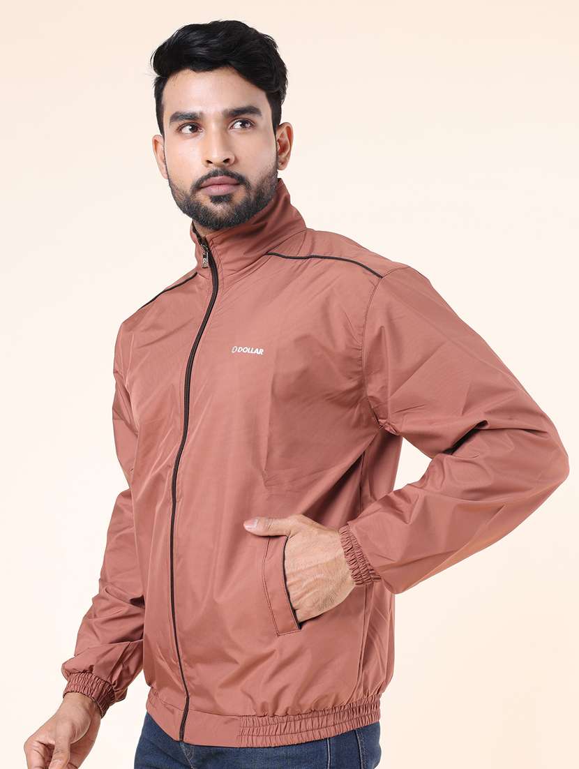 men solid long sleeve bomber jacket - 22218535 -  Standard Image - 1