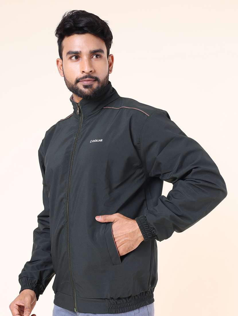 men solid long sleeve bomber jacket - 22218536 -  Standard Image - 1