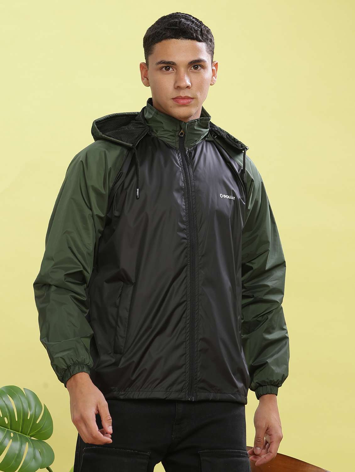 men color block long sleeve bomber jacket