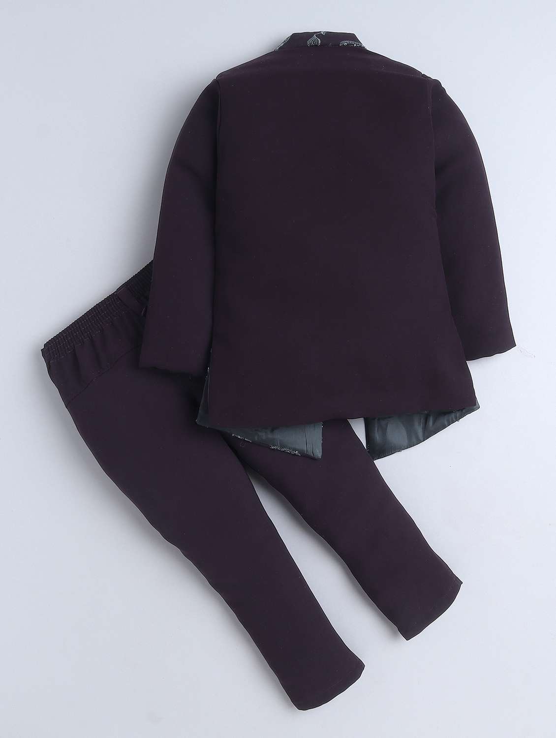 boys embroidered long sleeve sherwani set - 22218584 -  Standard Image - 1