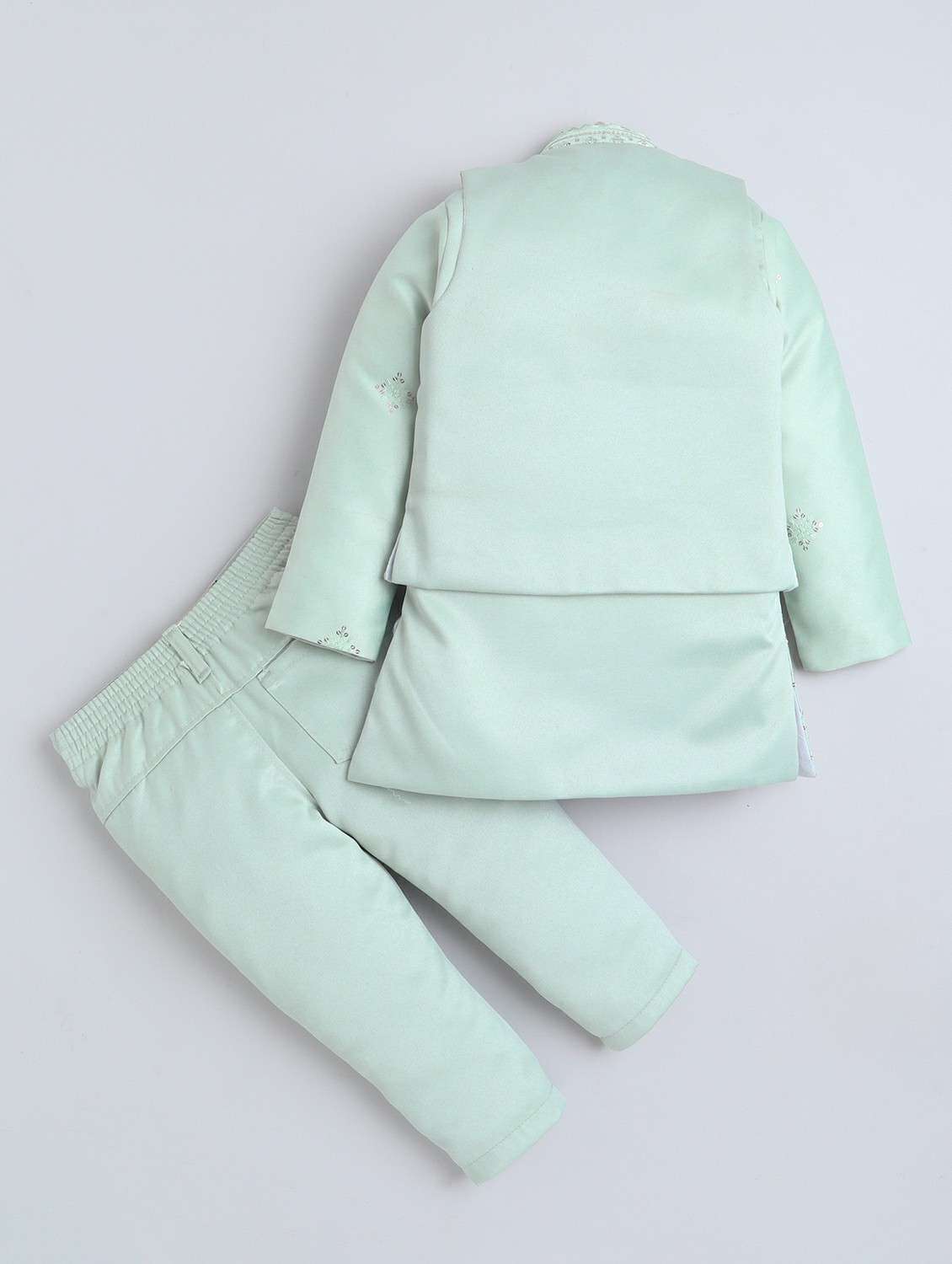 boys embroidered long sleeve sherwani set - 22218590 -  Standard Image - 1