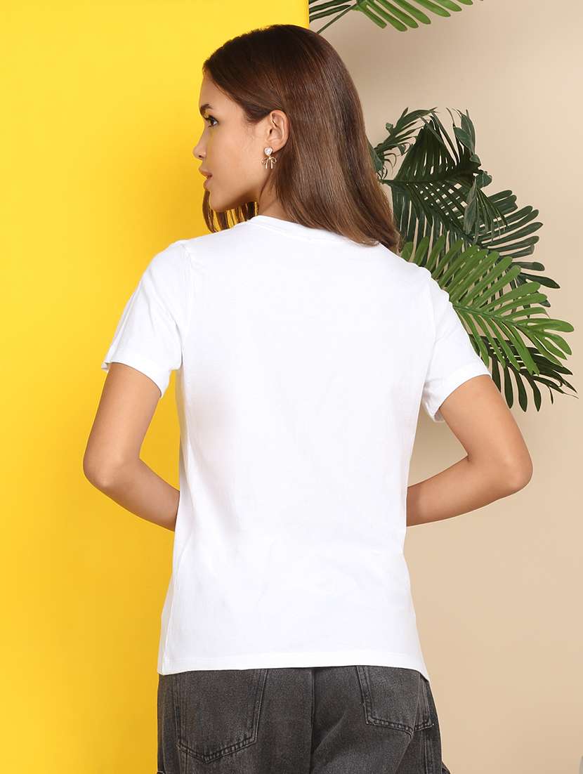 women embellished short sleeve regular t-shirt - 22218793 -  Standard Image - 4