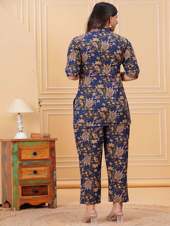 women printed top and trouser co-ord set - 22219093 -  Standard Image - 1