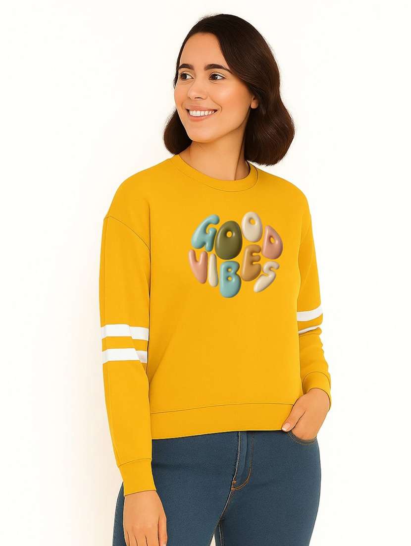 women printed long sleeve sweatshirt - 22219299 -  Standard Image - 1