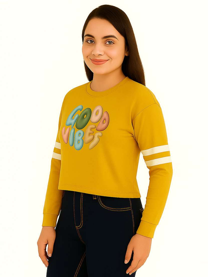 women printed long sleeve sweatshirt - 22219302 -  Standard Image - 1