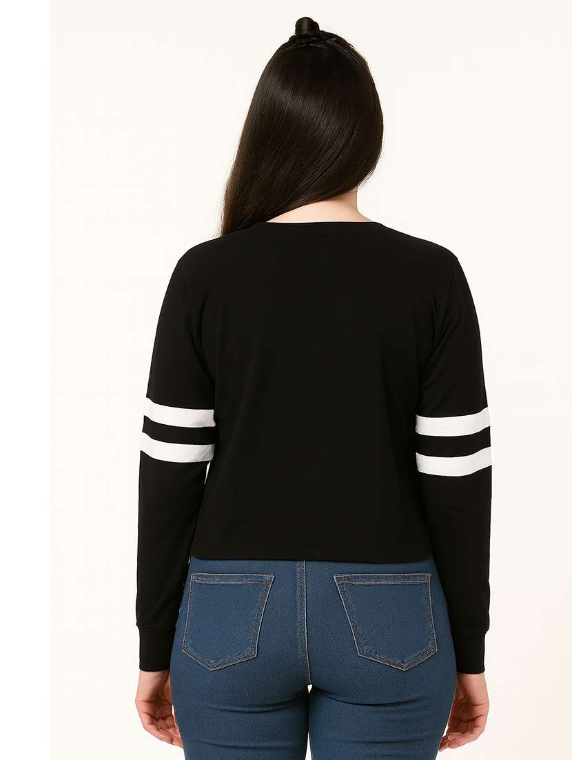 women printed long sleeve sweatshirt - 22219309 -  Standard Image - 1