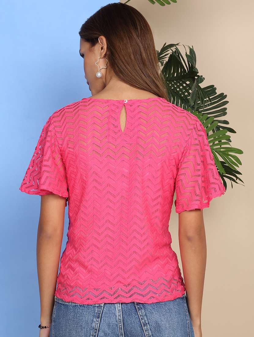 women self designed flared sleeve top - 22219378 -  Standard Image - 4
