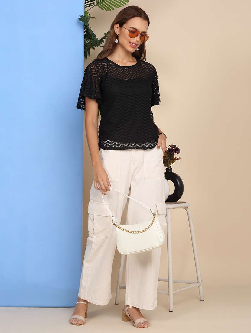 women self designed flared sleeve top - 22219379 -  Standard Image - 6