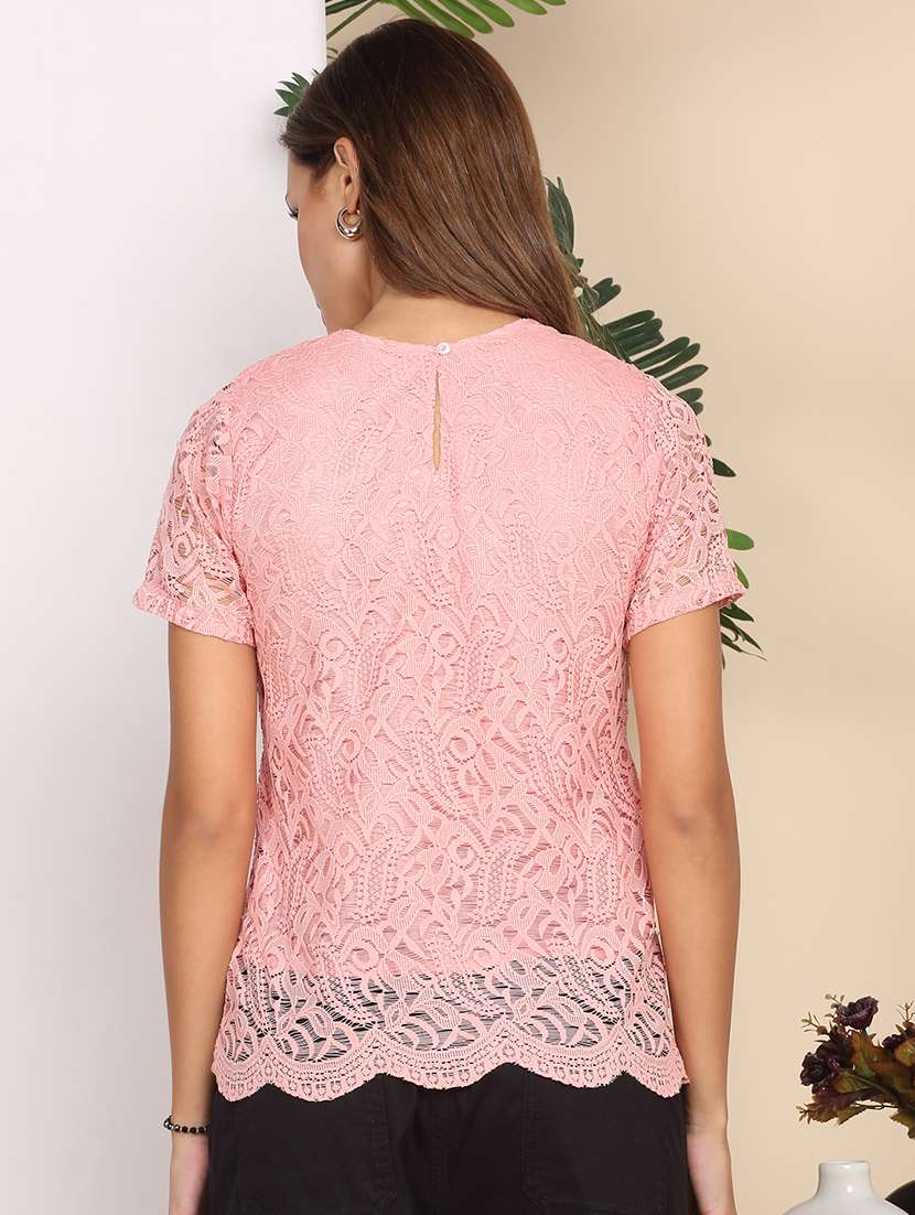 women self designed short sleeve top - 22219381 -  Standard Image - 4