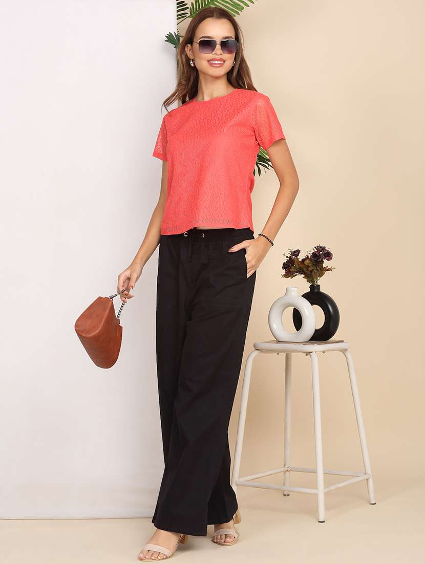 women self designed short sleeve top - 22219383 -  Standard Image - 6