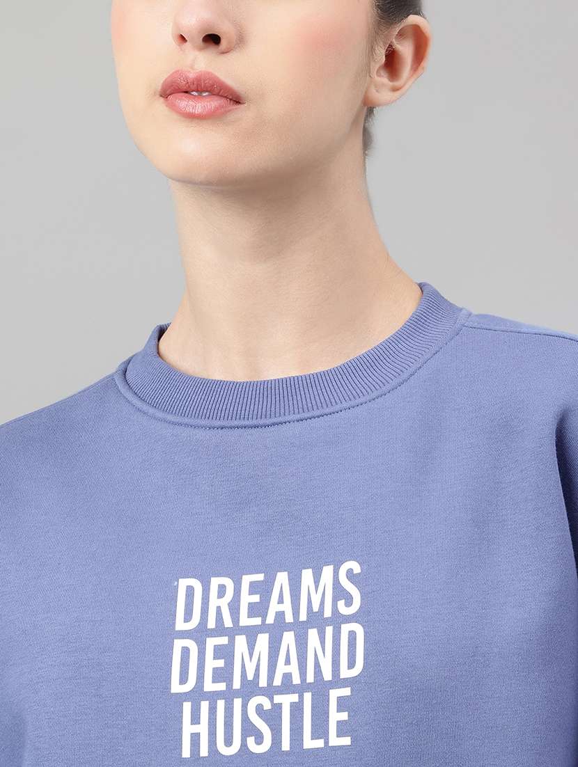 women printed long sleeve oversized sweatshirt - 22219429 -  Standard Image - 4