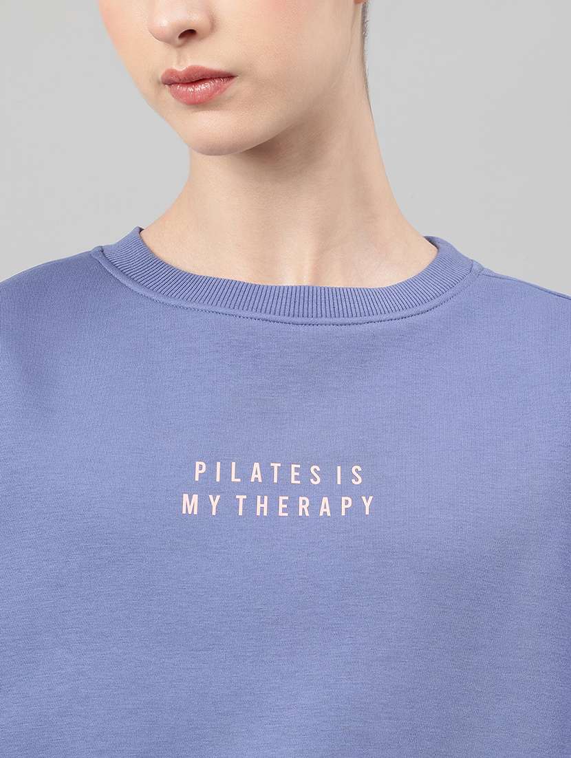 women printed long sleeve oversized sweatshirt - 22219433 -  Standard Image - 4