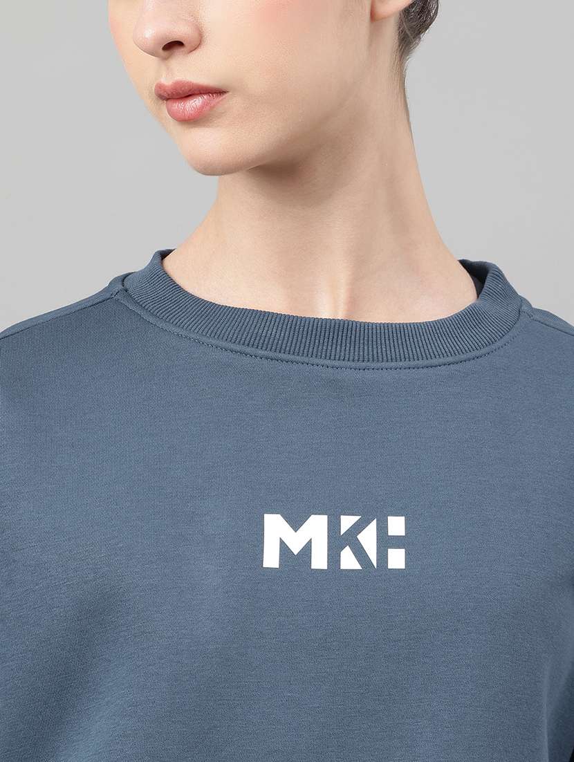 women printed long sleeve oversized sweatshirt - 22219434 -  Standard Image - 4