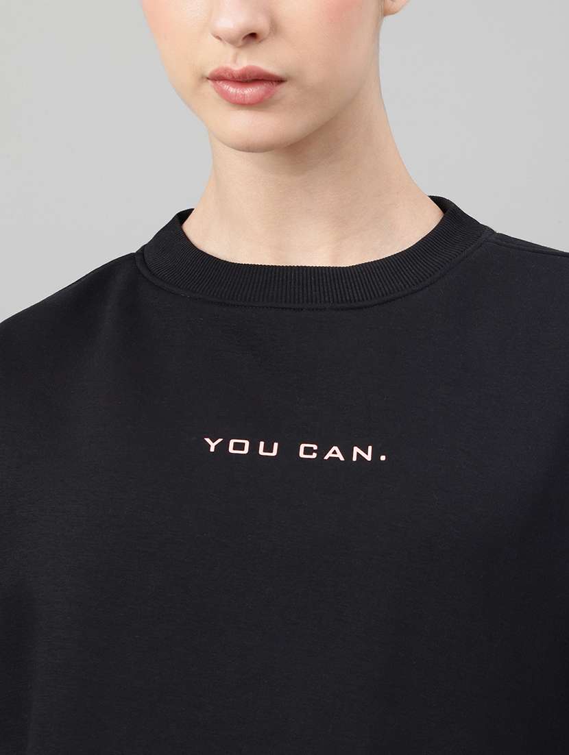 women printed long sleeve oversized sweatshirt - 22219443 -  Standard Image - 4