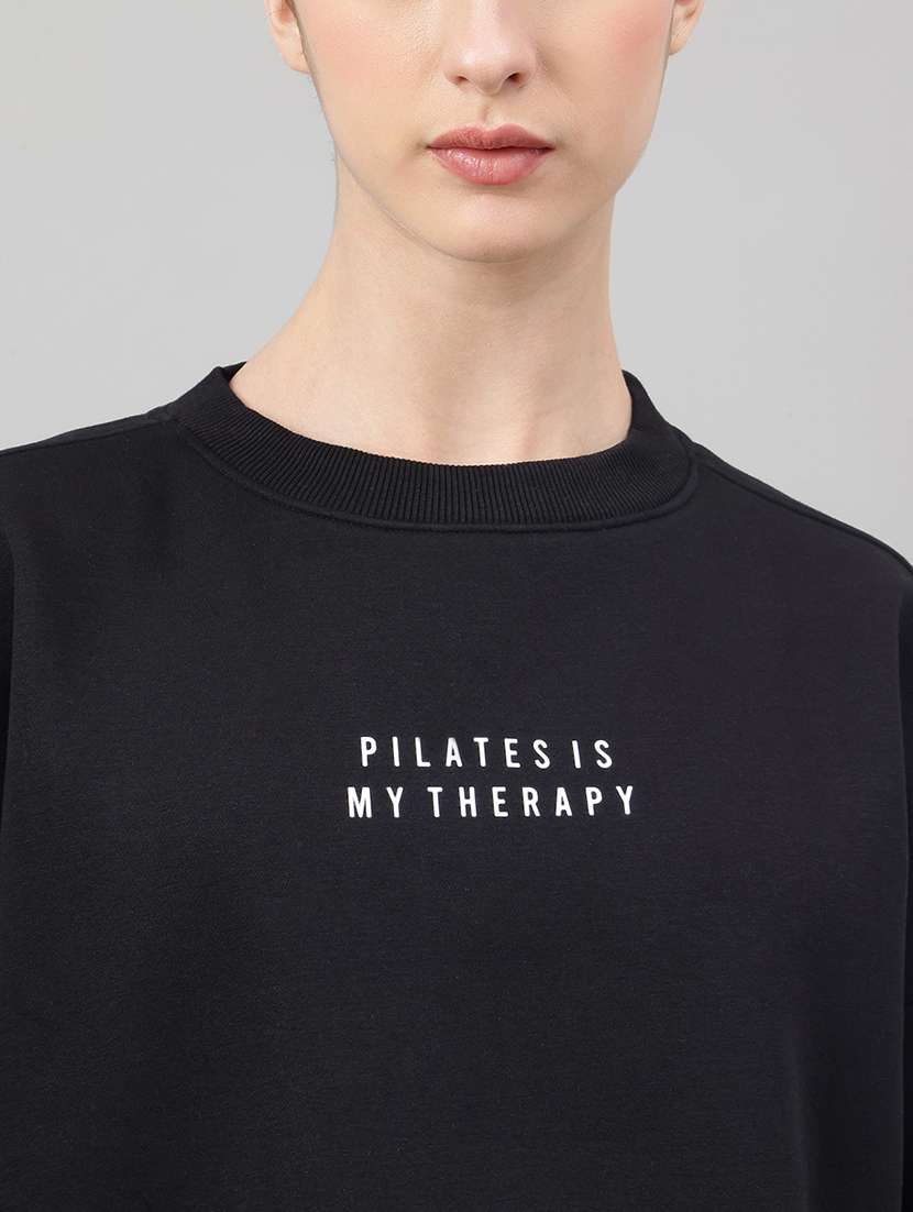 women printed long sleeve oversized sweatshirt - 22219444 -  Standard Image - 4