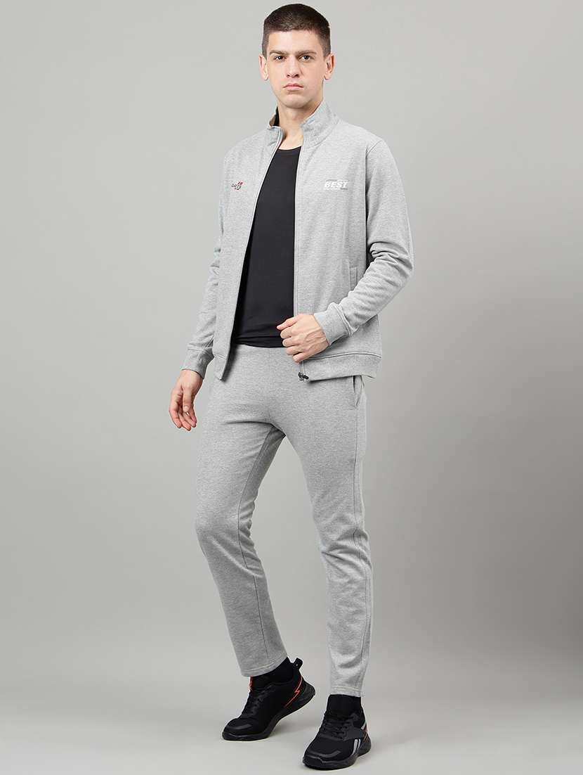 men placement print long sleeve full length track suit - 22219467 -  Standard Image - 1