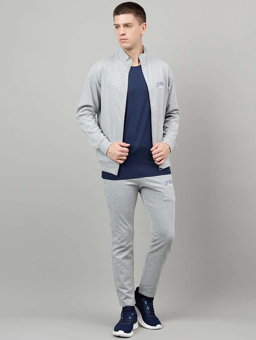 men placement print long sleeve full length track suit - 22219475 -  Standard Image - 1