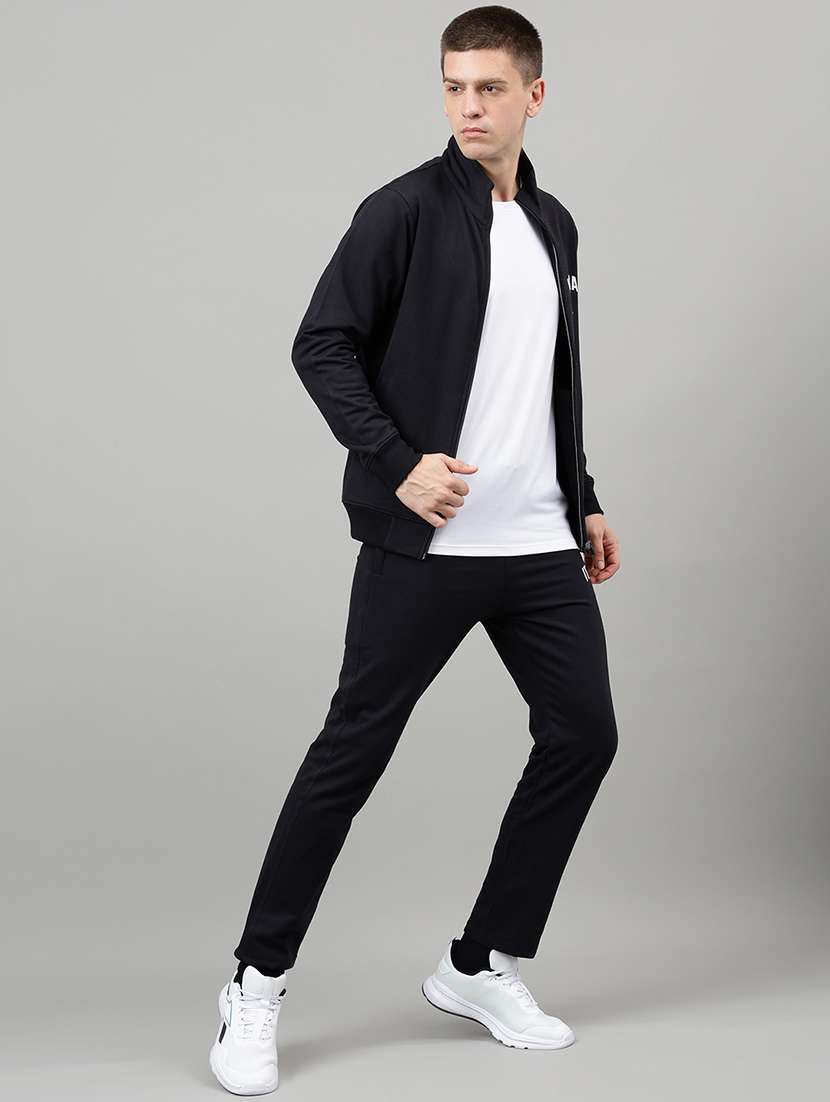 men placement print long sleeve full length track suit - 22219476 -  Standard Image - 1