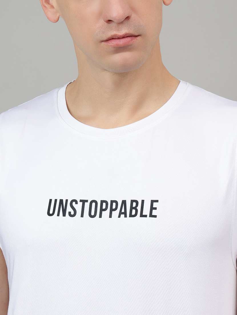 men typographic sleeveless vest - 22219500 -  Standard Image - 4