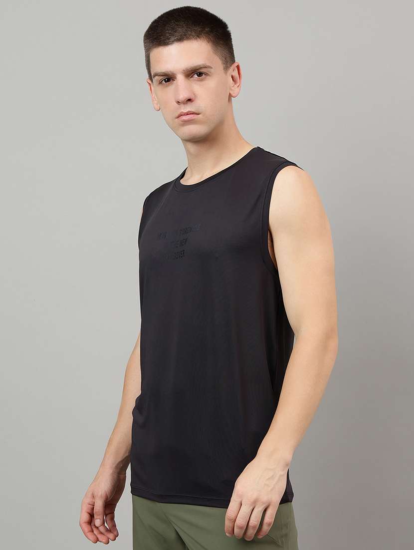 men typographic sleeveless vest - 22219508 -  Standard Image - 1