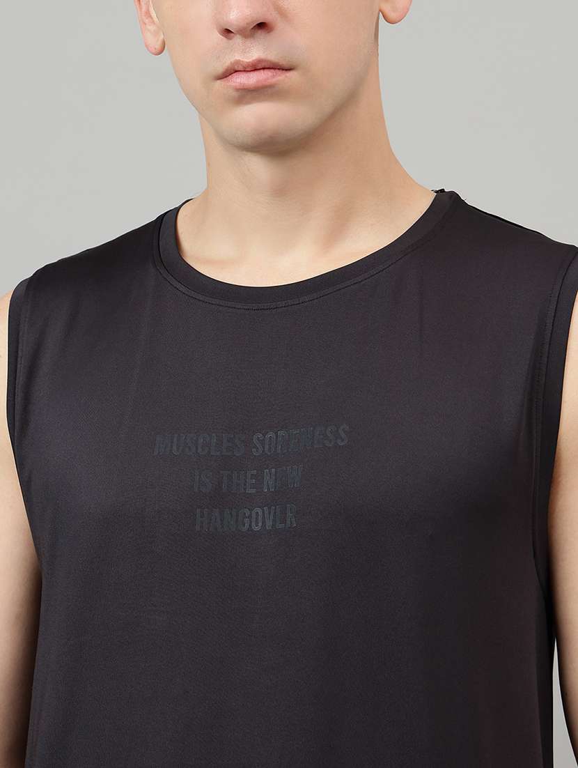 men typographic sleeveless vest - 22219508 -  Standard Image - 4