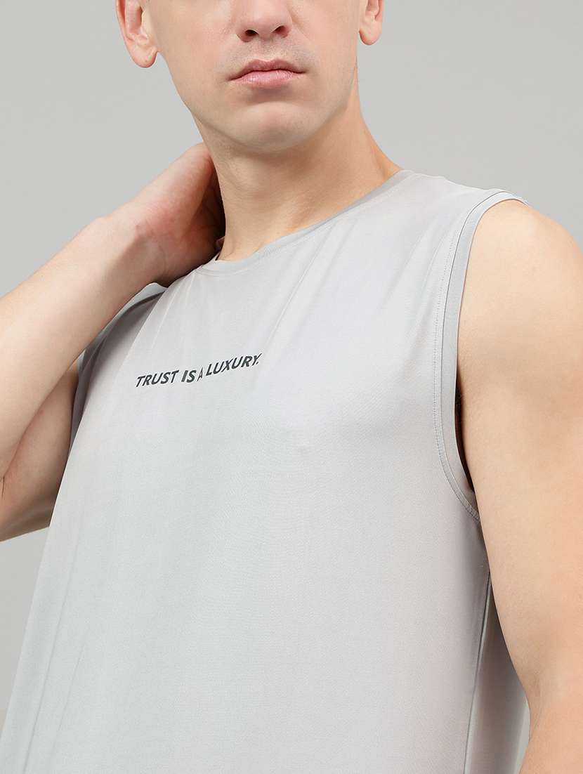 men typographic sleeveless vest - 22219518 -  Standard Image - 4
