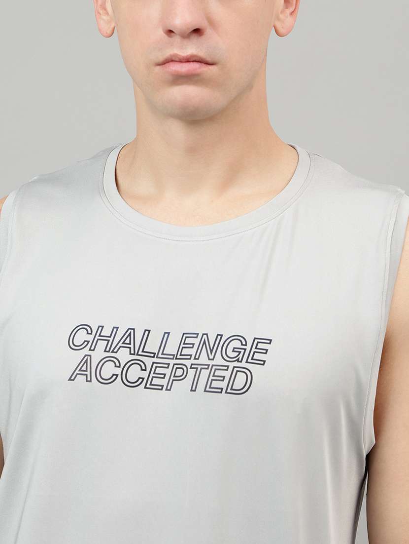 men typographic sleeveless vest - 22219519 -  Standard Image - 4