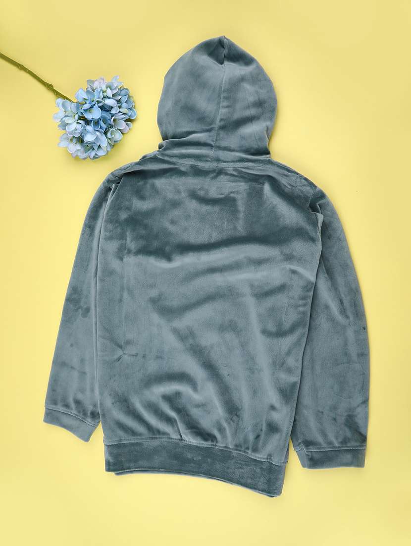 Girls Long Sleeve Hooded Sweatshirt - 22219569 -  Standard Image - 1