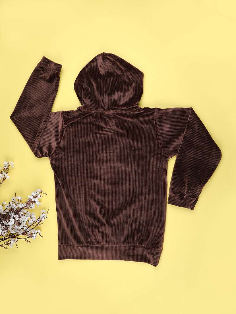 girls long sleeve hooded sweatshirt - 22219572 -  Standard Image - 1