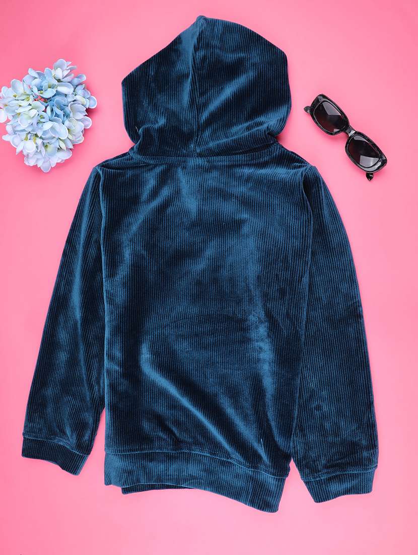 girls long sleeve hooded sweatshirt - 22219575 -  Standard Image - 1